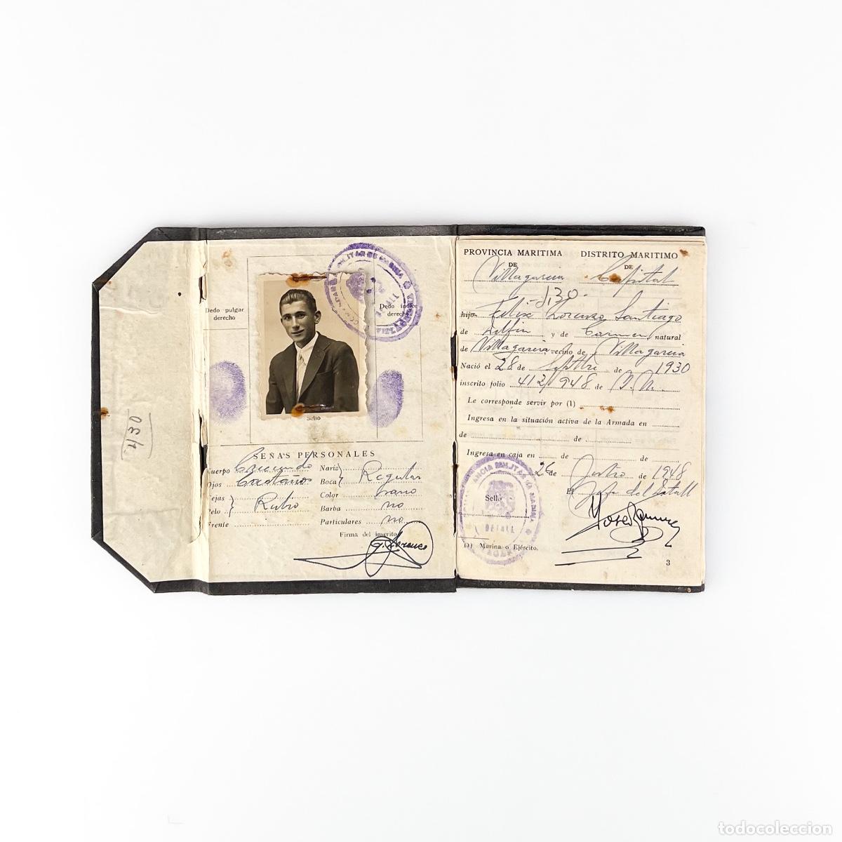 Documentos antiguos: Edici&oacute;n Oficial Libreta de Inscripci&oacute;n Mar&iacute;tima, 1949 - Foto 3
