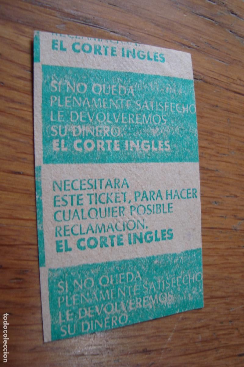 Documentos antiguos: ANTIGUO TICKET DE COMPRA EL CORTE INGLES 1973 - Foto 1