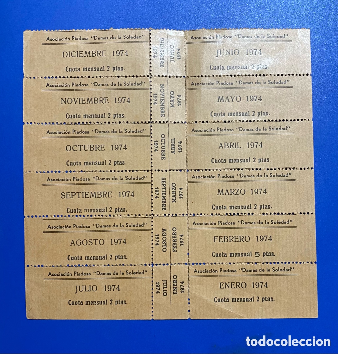Documentos antiguos: Asocion Piadosa Damas de la Soledad 1974 - Foto 1