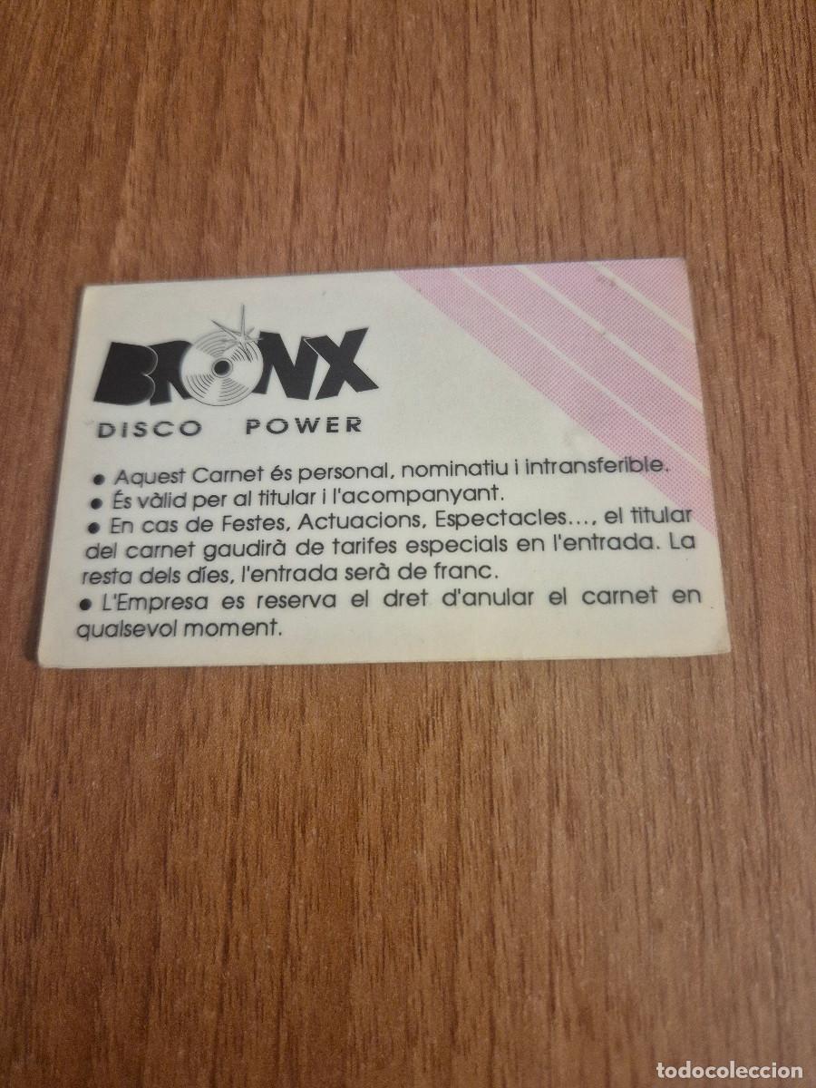 Documentos antiguos: CARNET ALCOHOLICS BRONX CLUB. - Foto 2