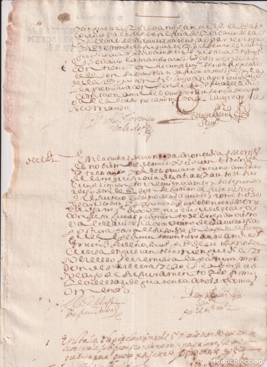 Documentos antiguos: Documento formalizado en Ronda M&aacute;laga en 1653 - Foto 2
