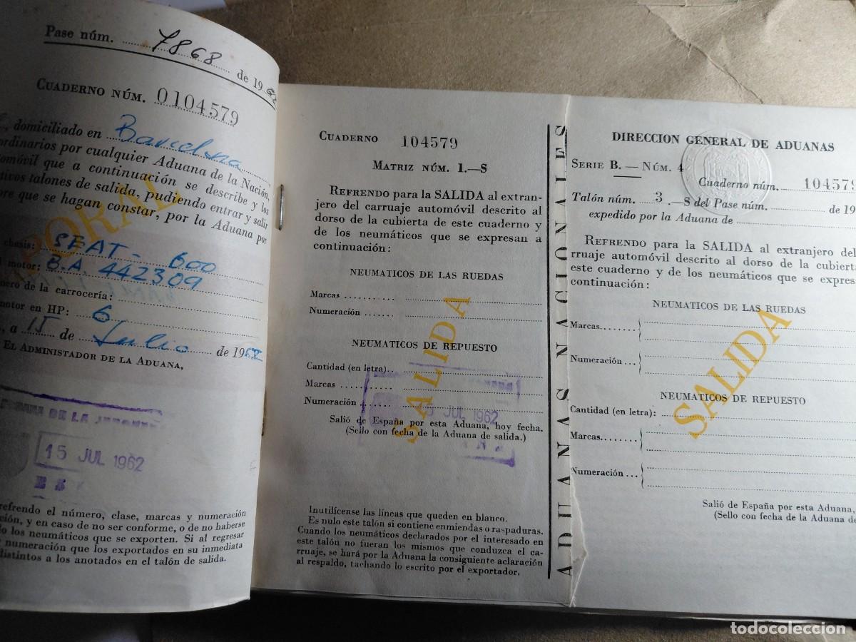 Documentos antiguos: DOCUMENTO ANTIGUO - cuaderna aduanas 1962 - Foto 2