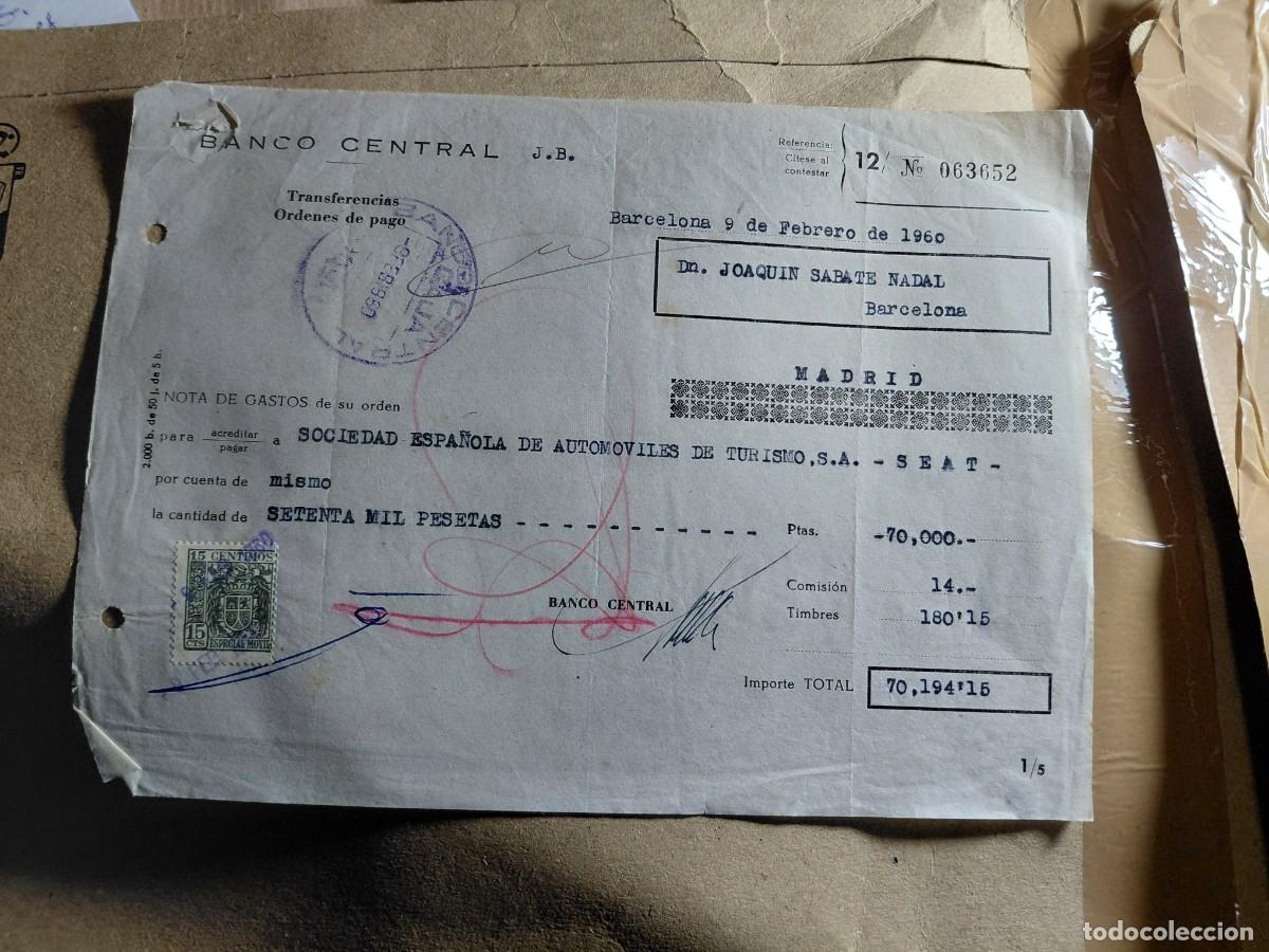 Documentos antiguos: DOCUMENTO ANTIGUO - BARCELONA 1960 - ALBARAN - Foto 1