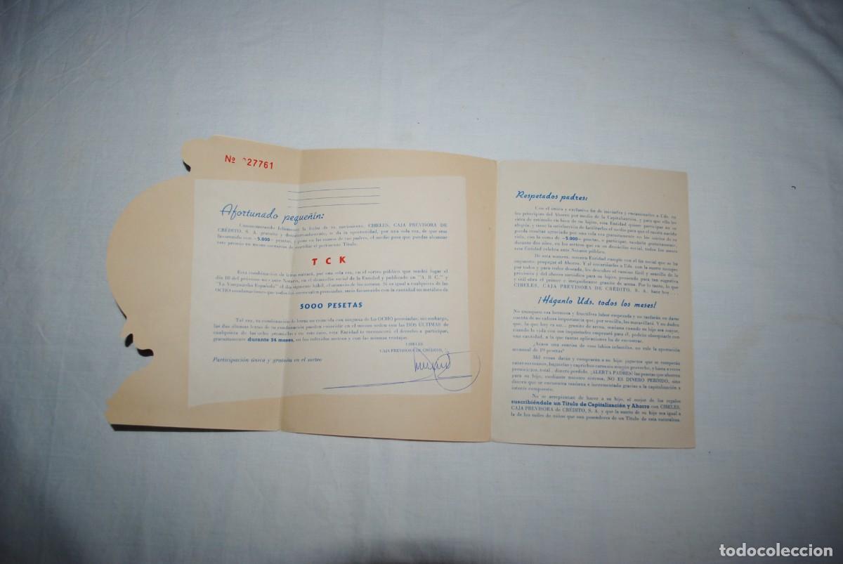 Documentos antiguos: CIBELES CAJA PREVISORA DE CREDITOS - Foto 4