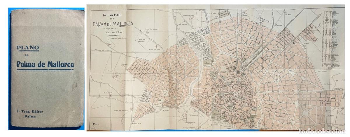 Documentos antiguos: EXCELENTE PLANO- PALMA DE MALLORCA- J. TOUS EDITOR- Ca. 1925 - Foto 1