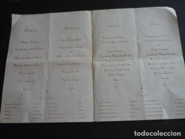 Documentos antiguos: MENU AVENIDA PALACE HOTEL LISBOA 1961 - Foto 2