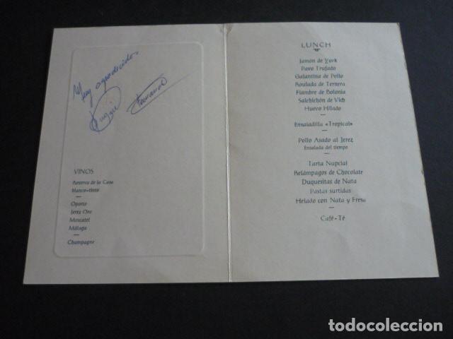 Documentos antiguos: MENU LA TROPICAL RESTAURANTE 1962 - Foto 2