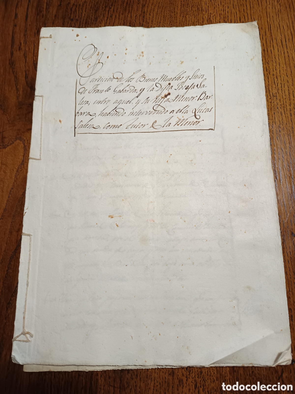 Documentos antiguos: Documento notarial. tres manuscritos siglos XVIII - XIX - Foto 3