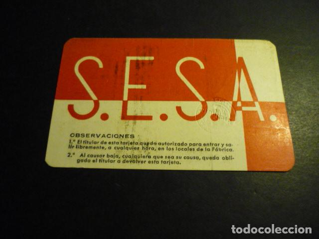 Documentos antiguos: STANDARD ELECTRICA S. E. S. A. TARJETA DE DE IDENTIDAD - Foto 2