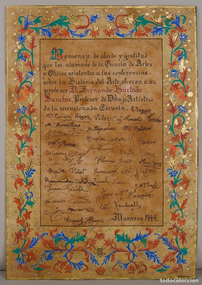 Documentos antiguos: BERNARDO ESQUIUS: TRIBUTO AL MAESTRO | DOCUMENTO HIST&Oacute;RICO 1944 - Foto 9