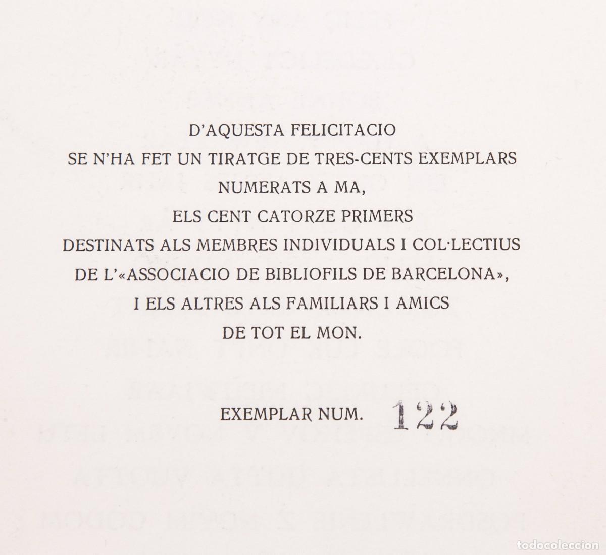 Documentos antiguos: JOAN CENDR&Oacute;S - NADALA 1963 - PICASSO - Foto 5
