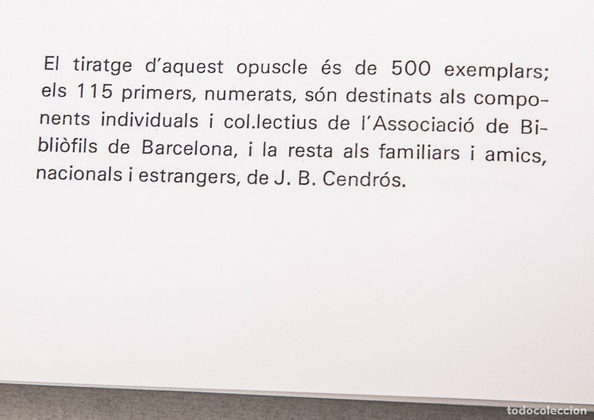 Documentos antiguos: JOAN CENDR&Oacute;S - NADALA 1963 - MIR&Oacute; - Foto 9