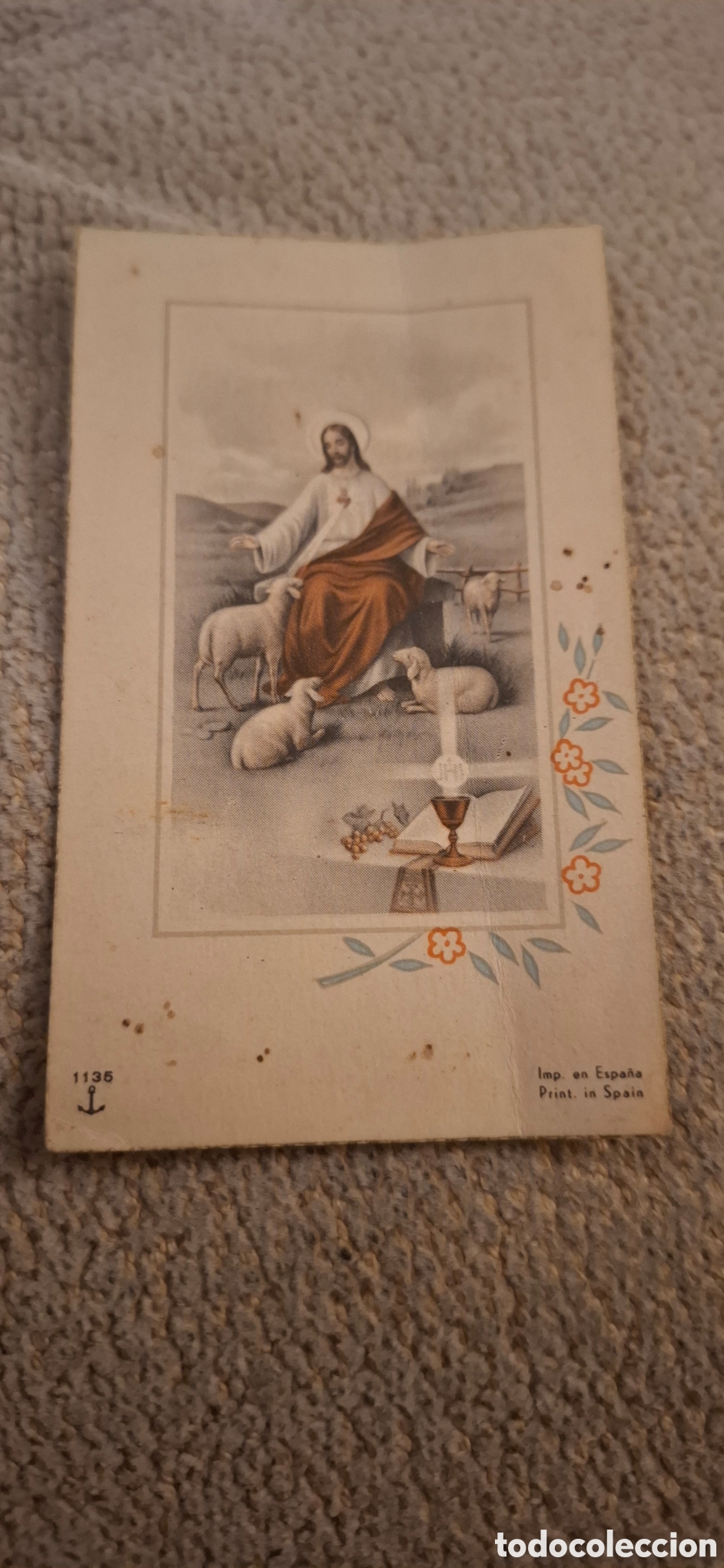 Documentos antiguos: RECUERDO PRIMERA COMUNI&Oacute;N 1958 - Foto 1