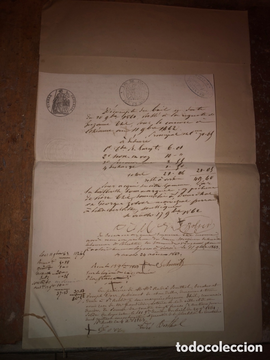 Documentos antiguos: Manuscrito antiguo ( abril 1861) - Foto 1