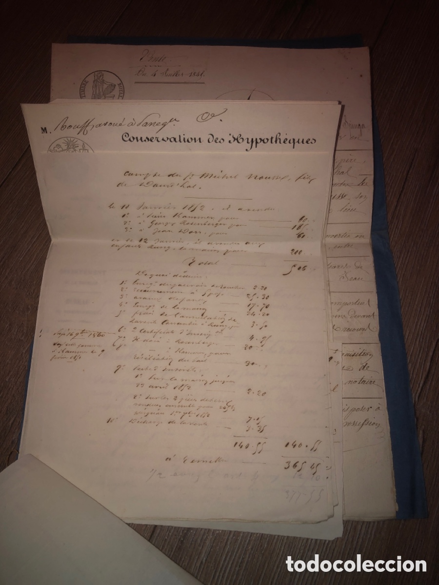 Documentos antiguos: Documentos antiguos 1841 - Foto 2