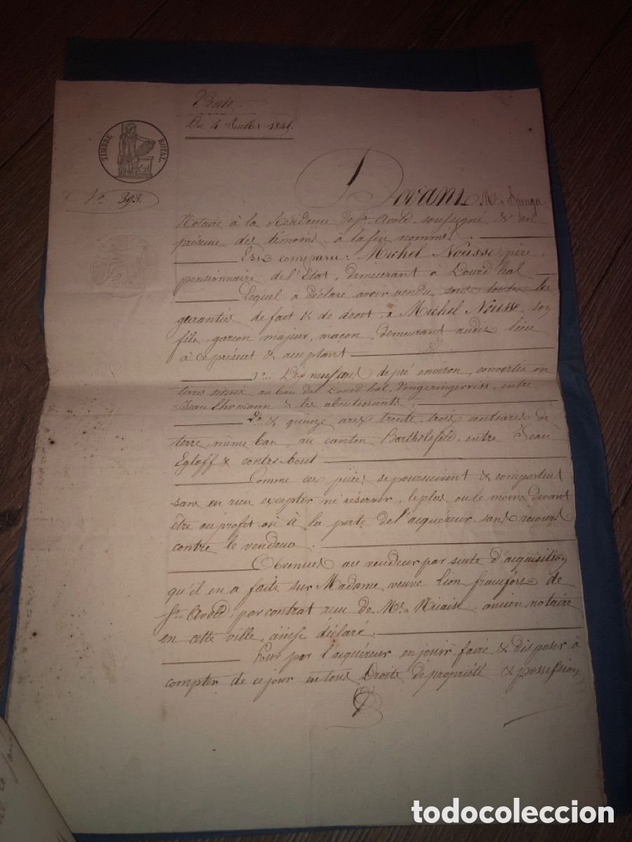 Documentos antiguos: Documentos antiguos 1841 - Foto 5