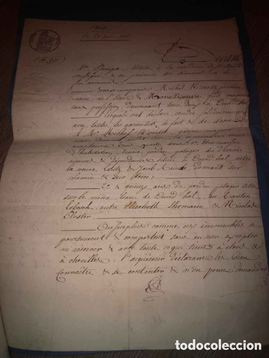 Documentos antiguos: Documentos antiguos 1841 - Foto 6