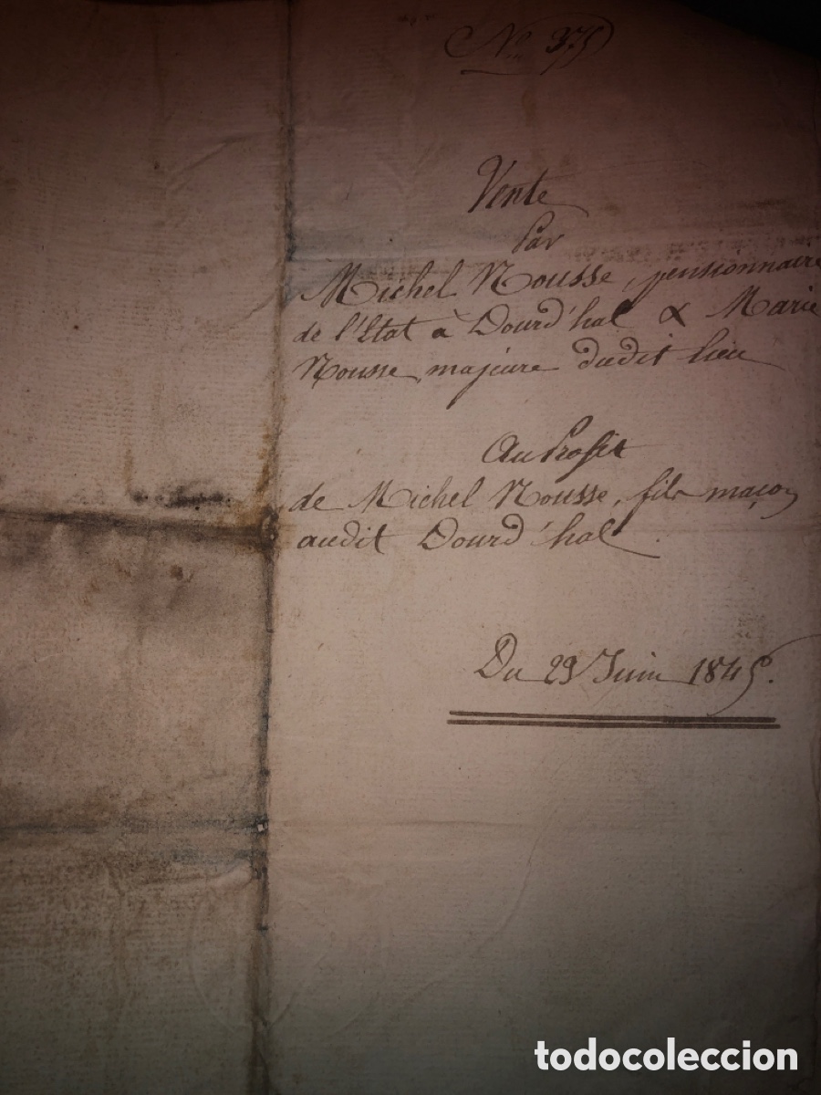 Documentos antiguos: Documentos antiguos 1841 - Foto 7