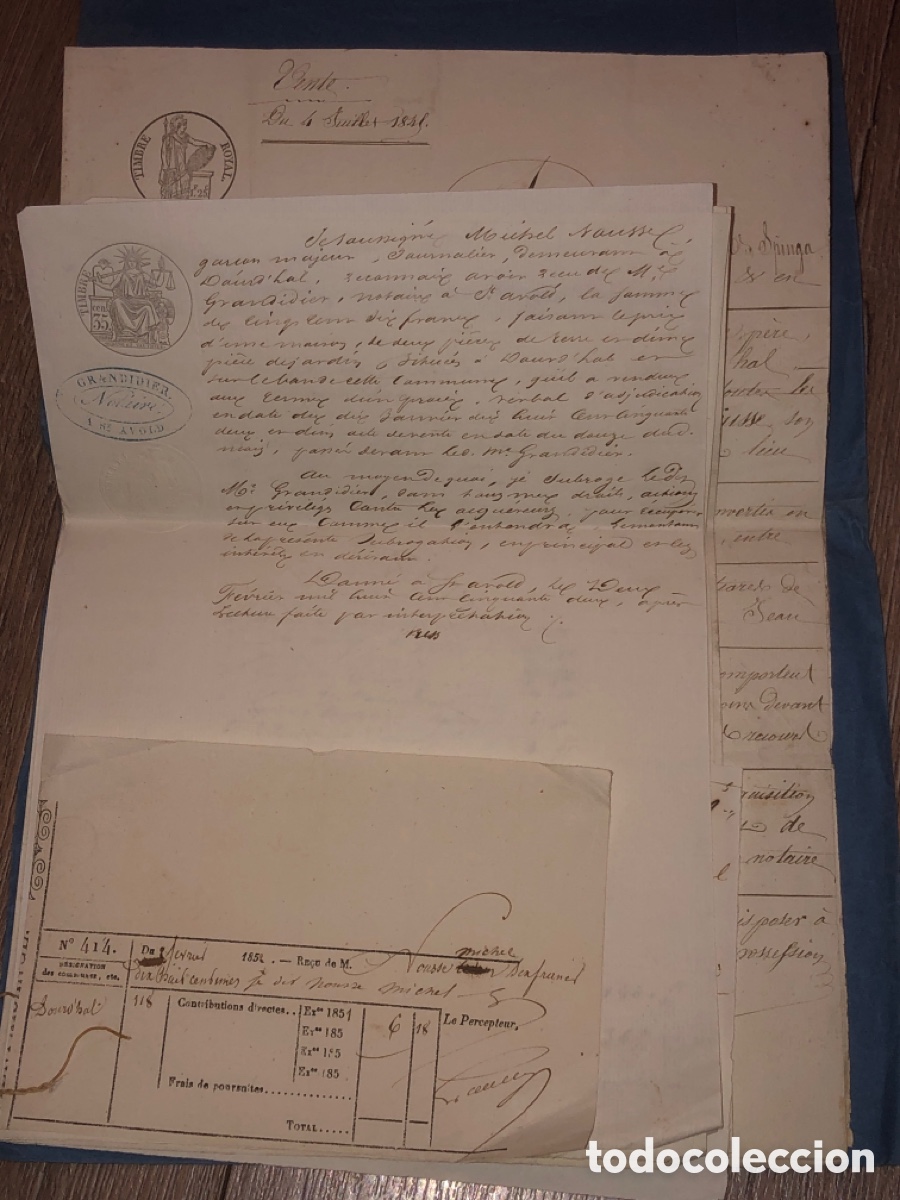 Documentos antiguos: Documentos antiguos 1841 - Foto 1