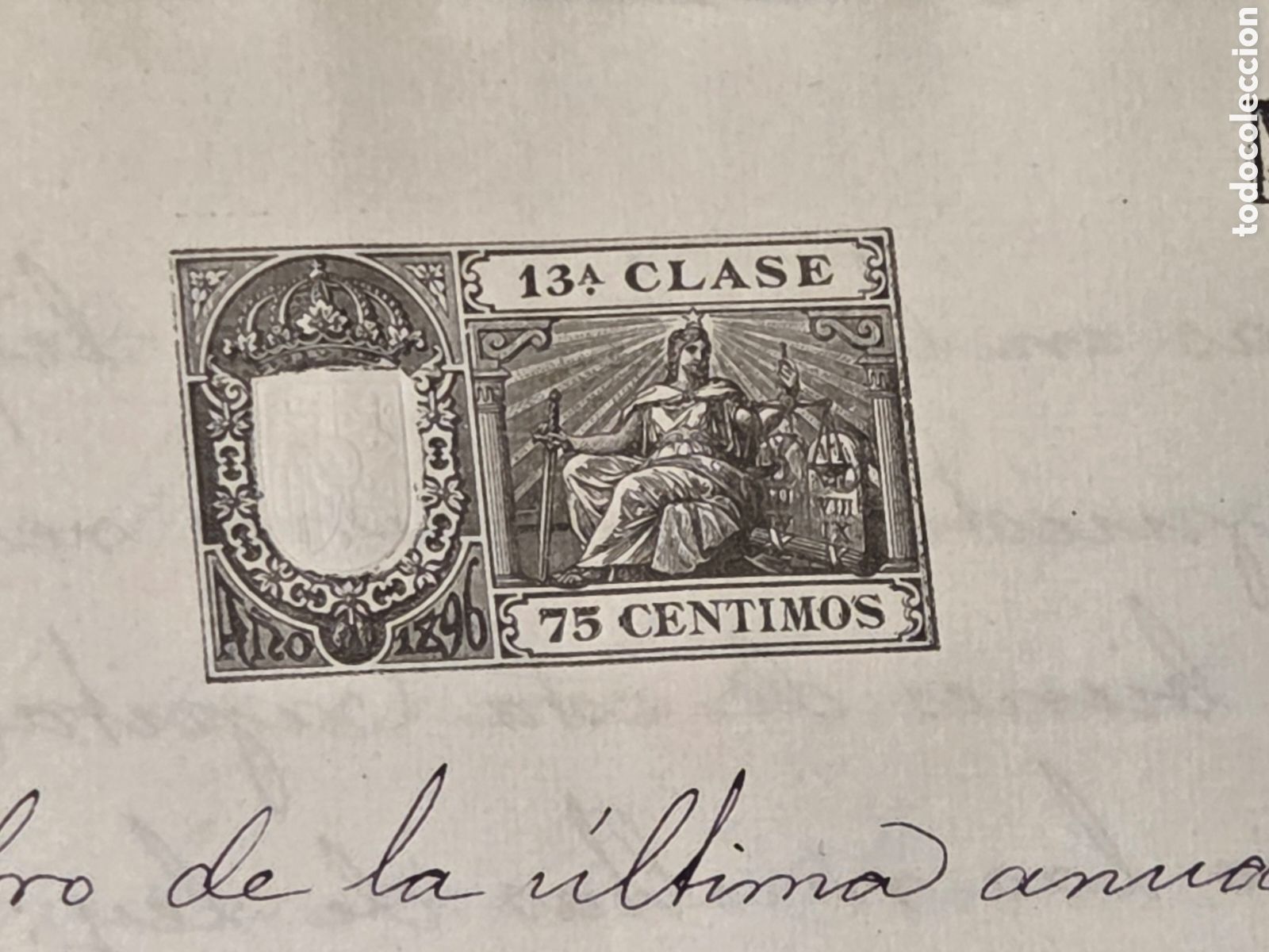 Documentos antiguos: VALENCIA 1896 ESCRITURA DE PR&Eacute;STAMO CON HIPOTECA - Foto 6