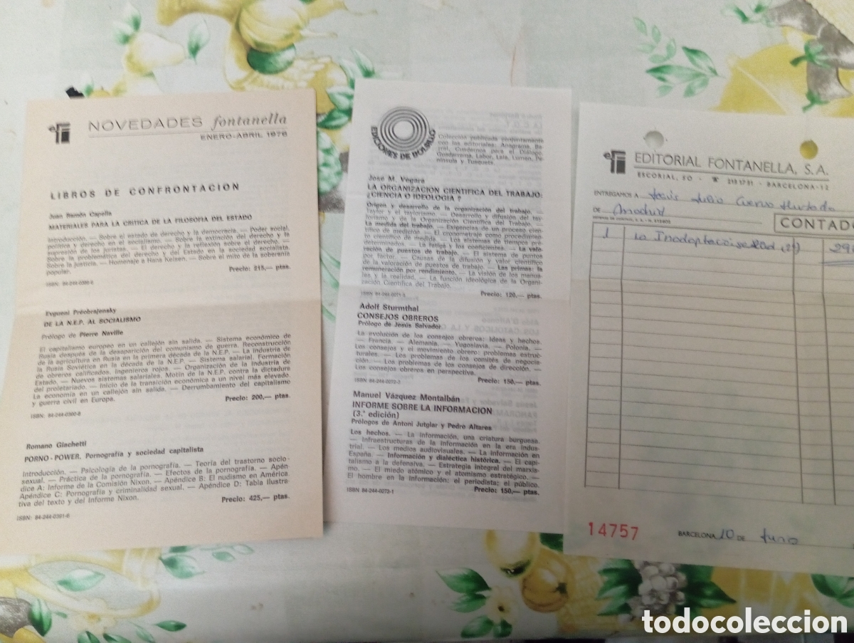 Documentos antiguos: DOCUMENTOS DIFERENTES EDITORIALES - Foto 1