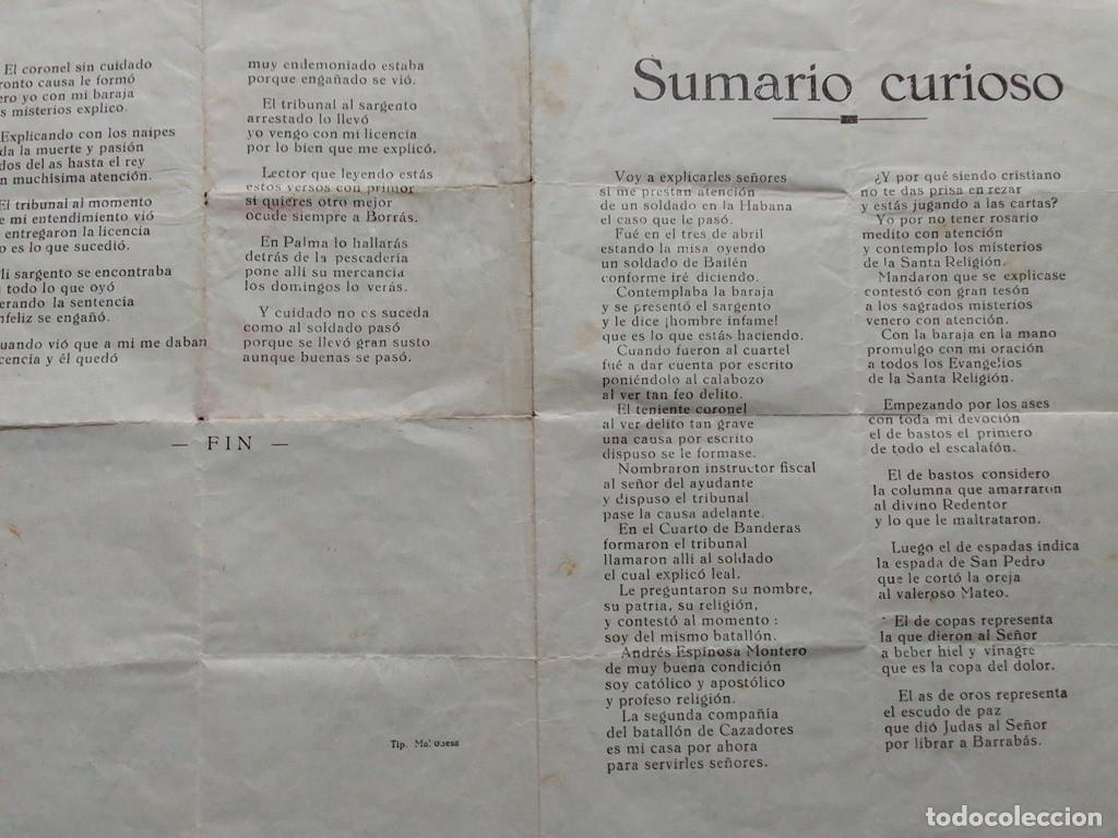 Documentos antiguos: Glosa antiguo Sumario curioso. - Foto 1