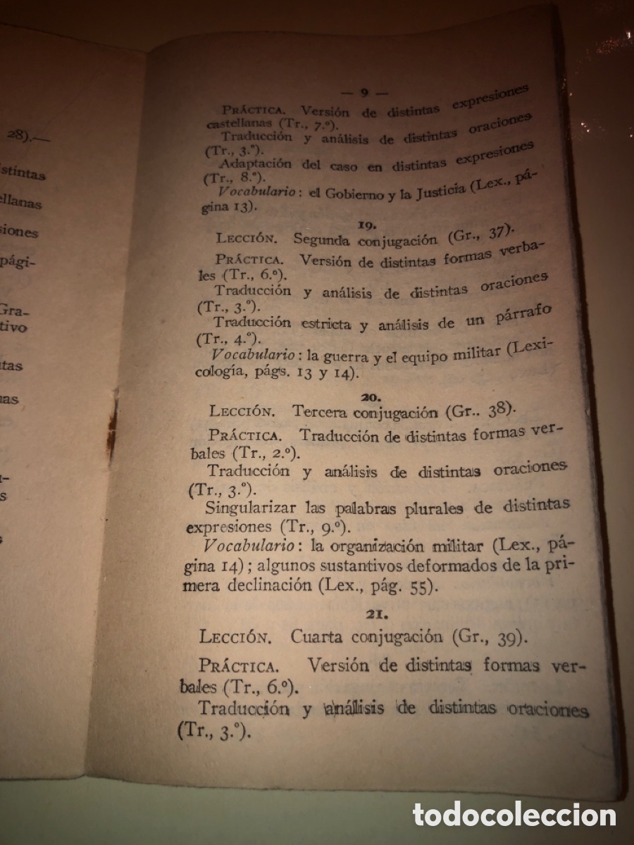 Documentos antiguos: Programa de lengua latina (1923) - Foto 3