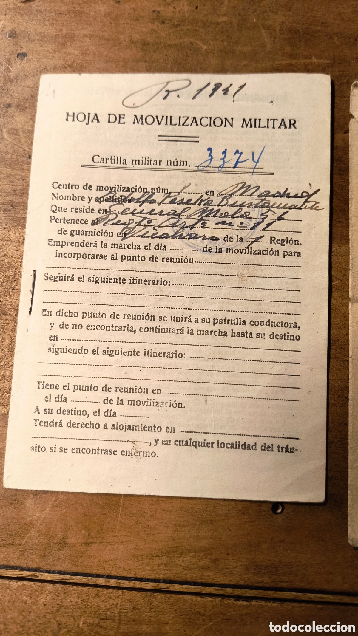 Documentos antiguos: Cartilla Militar de Campa&ntilde;a Ej&eacute;rcito Espa&ntilde;ol - Foto 2