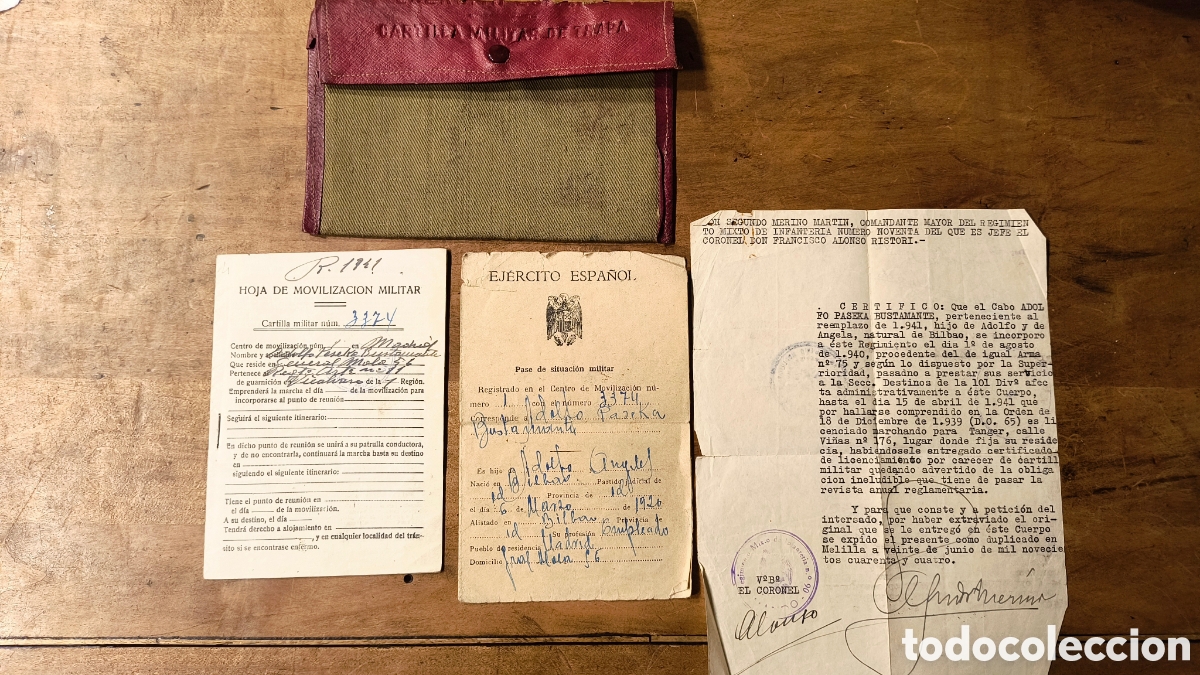 Documentos antiguos: Cartilla Militar de Campa&ntilde;a Ej&eacute;rcito Espa&ntilde;ol - Foto 1