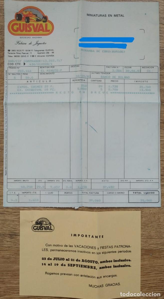 Documentos antiguos: juguetes Guisval Ibi , Alicante - Foto 1