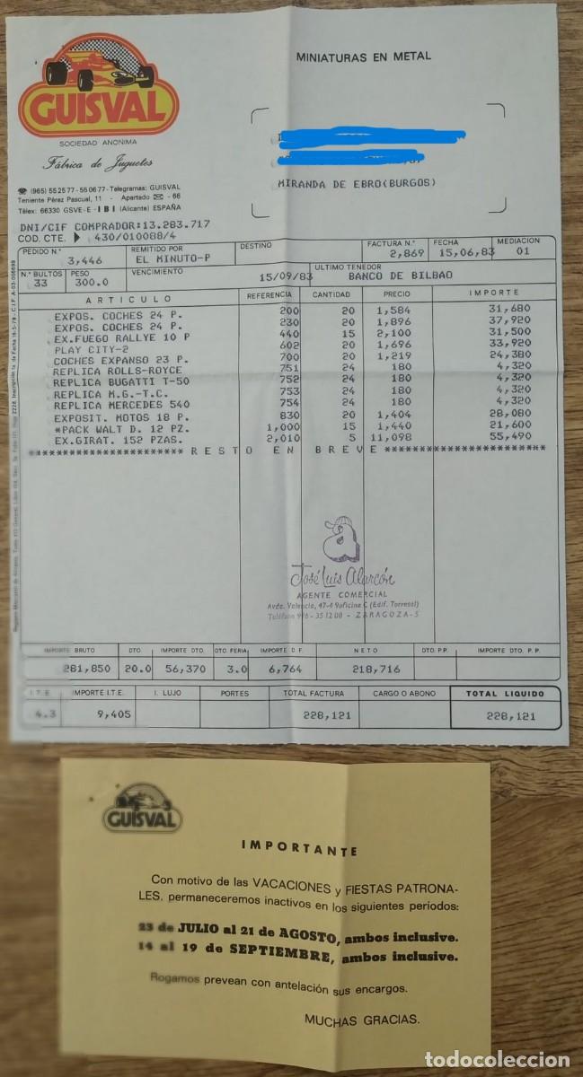 Documentos antiguos: juguetes Guisval Ibi , Alicante - Foto 1