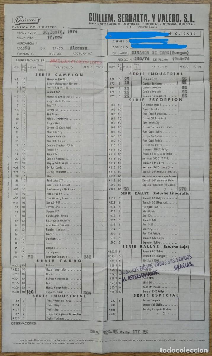 Documentos antiguos: juguetes Guisval Ibi , Alicante - Foto 1