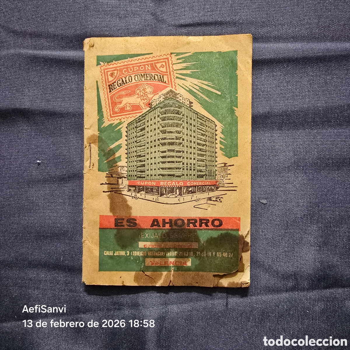 Documentos antiguos: CUP&Oacute;N REGALO COMERCIAL - Foto 1