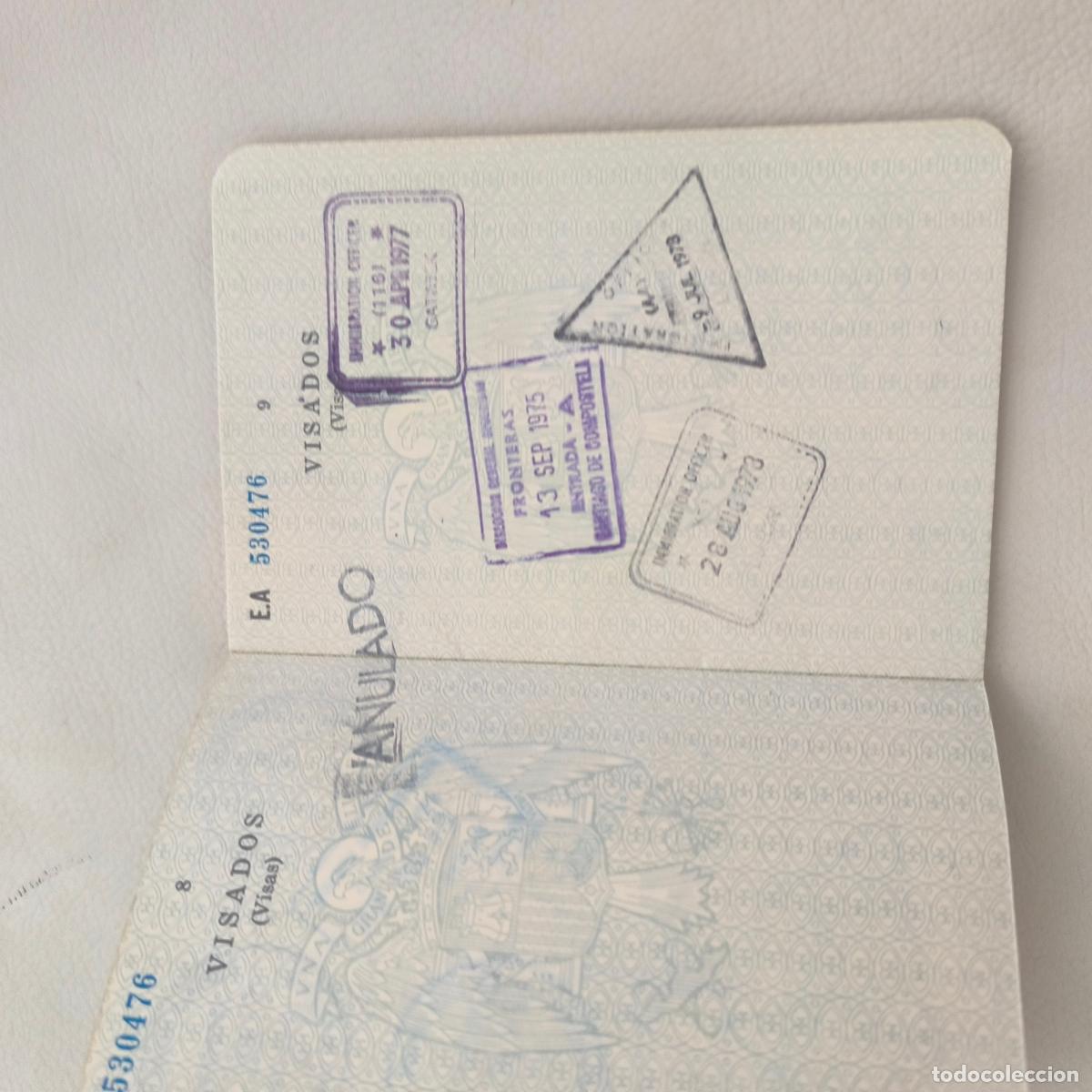 Documentos antiguos: Pasaporte Espa&ntilde;a espa&ntilde;ol 1974 - Foto 4