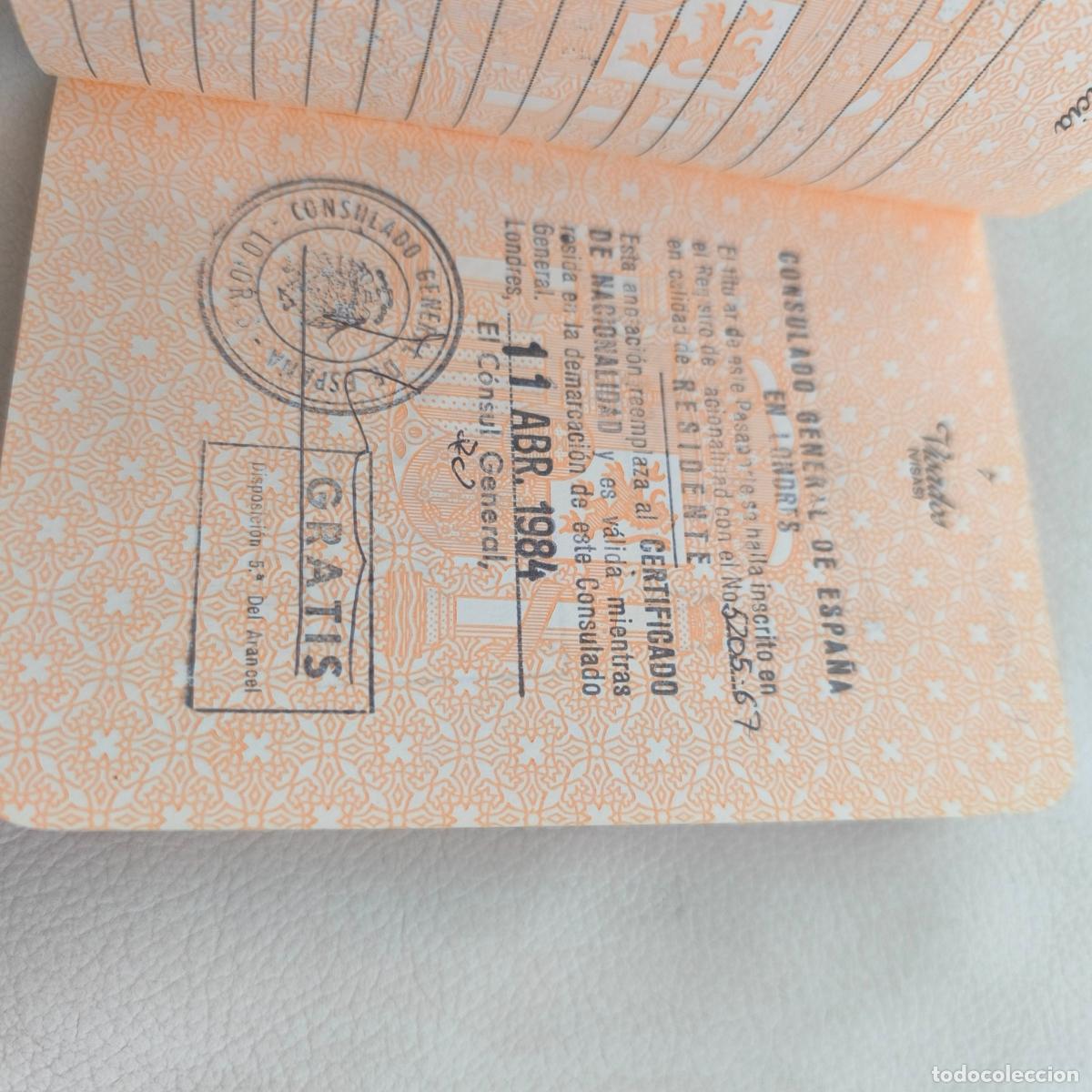 Documentos antiguos: Pasaporte Espa&ntilde;a espa&ntilde;ol 1984 - Foto 4
