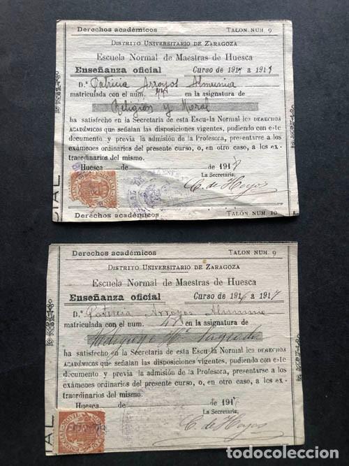 Documentos antiguos: ESCUELA NORMAL DE MAESTRAS DE HUESCA A&Ntilde;O 1917-18 - Foto 2