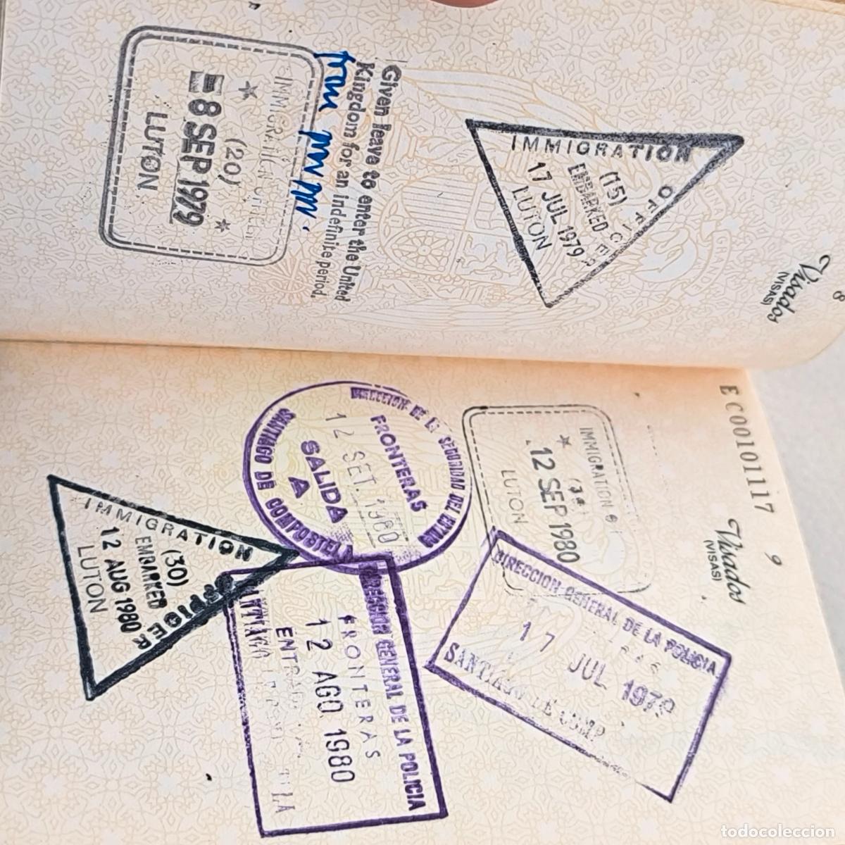 Documentos antiguos: Pasaporte Espa&ntilde;a espa&ntilde;ol 1979 - Foto 5