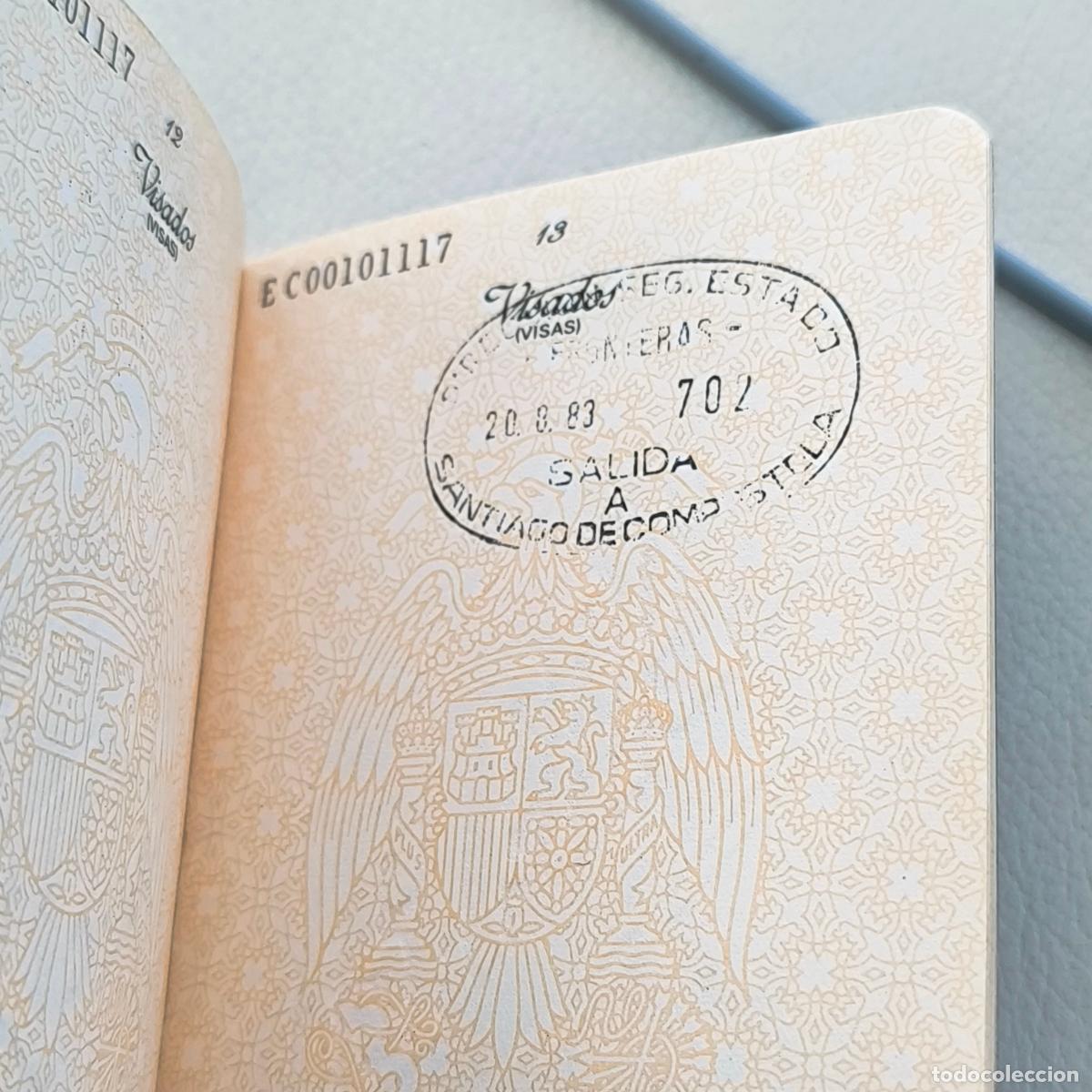 Documentos antiguos: Pasaporte Espa&ntilde;a espa&ntilde;ol 1979 - Foto 7
