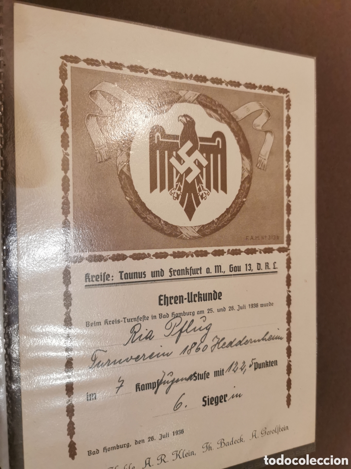 Documentos antiguos: Documentos ORIGINALES SEG. GUERRA ALEMANIA - Foto 2