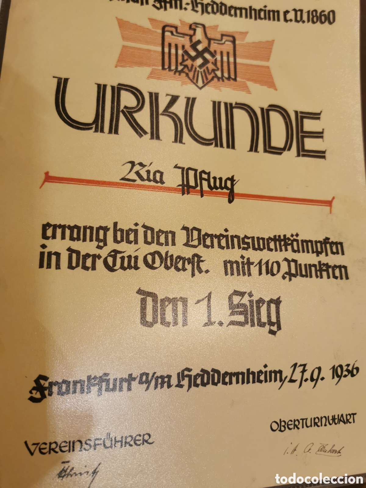 Documentos antiguos: Documentos ORIGINALES SEG. GUERRA ALEMANIA - Foto 1