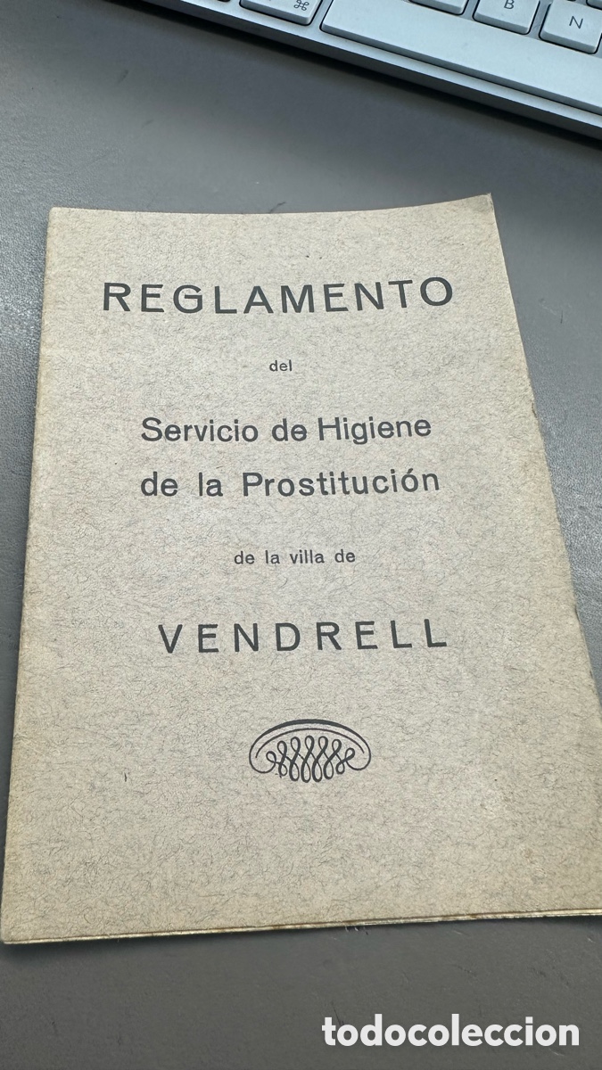 Documentos antiguos: Carnet prostitucion Vendrell 1920 Reglamento de normas - Foto 3