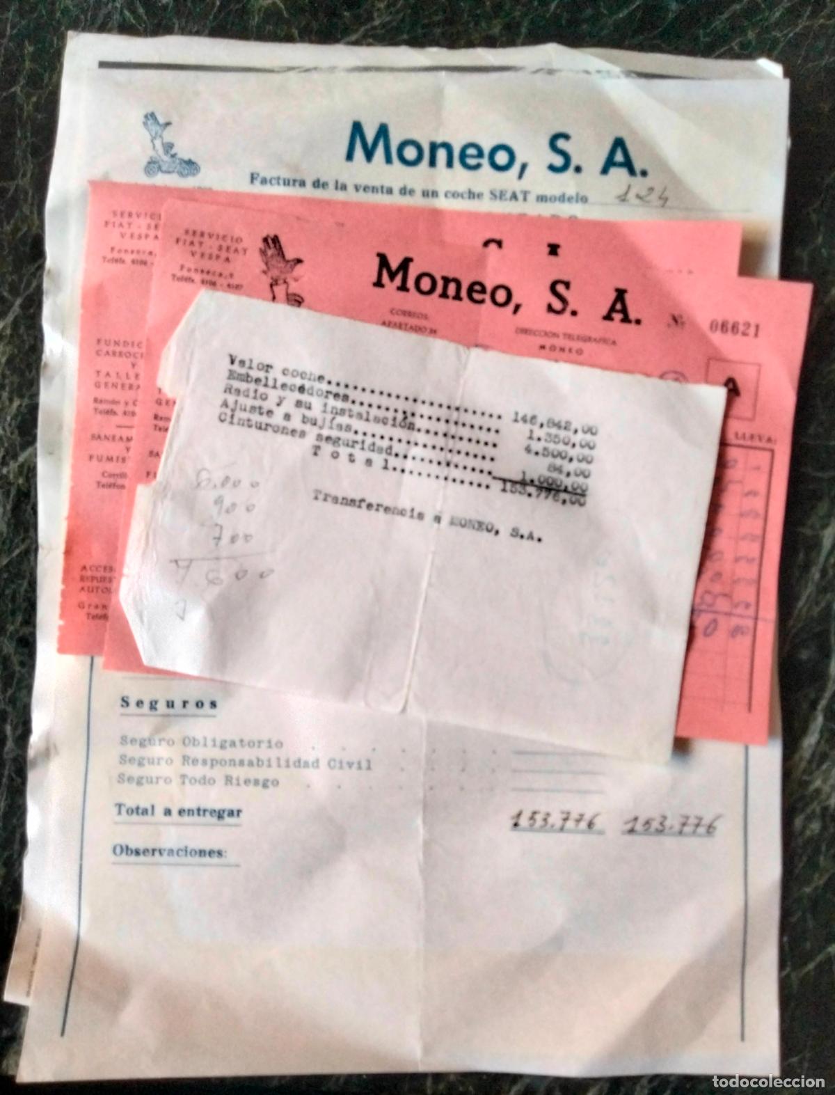 Documentos antiguos: Varios documentos Moneo Salamanca - Foto 1