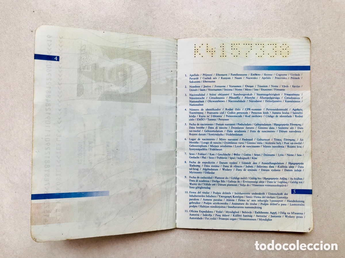 Documentos antiguos: Pasaporte Estonia/Estonia Passport - Foto 4