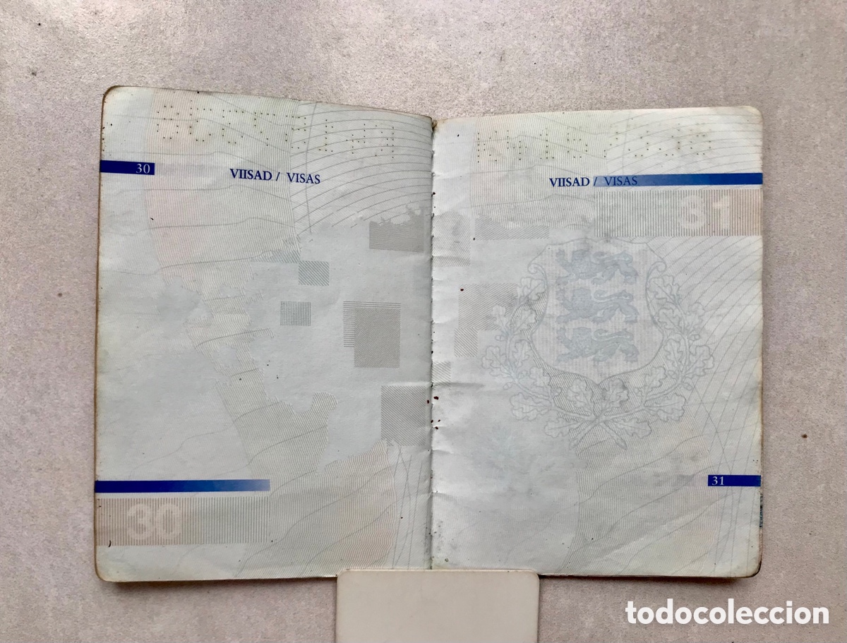 Documentos antiguos: Pasaporte Estonia/Estonia Passport - Foto 6