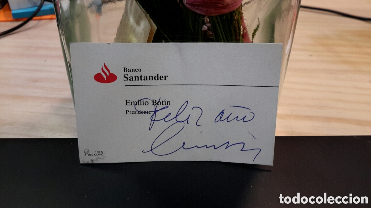 Documentos antiguos: Tarjeta de presentaci&oacute;n de Emilio Bot&iacute;n - Foto 1