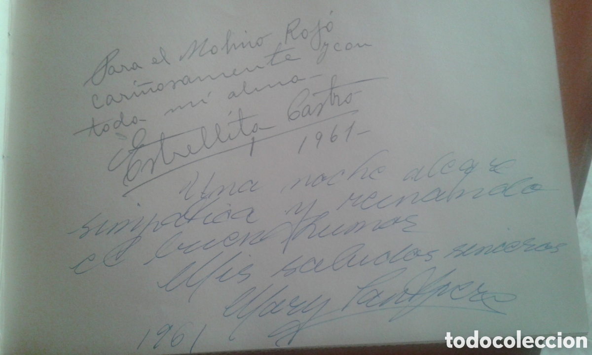 Documentos antiguos: Libro de Oro Molino Rojo Madrid - Foto 5
