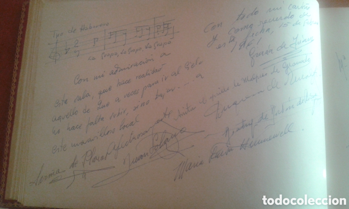 Documentos antiguos: Libro de Oro Molino Rojo Madrid - Foto 7