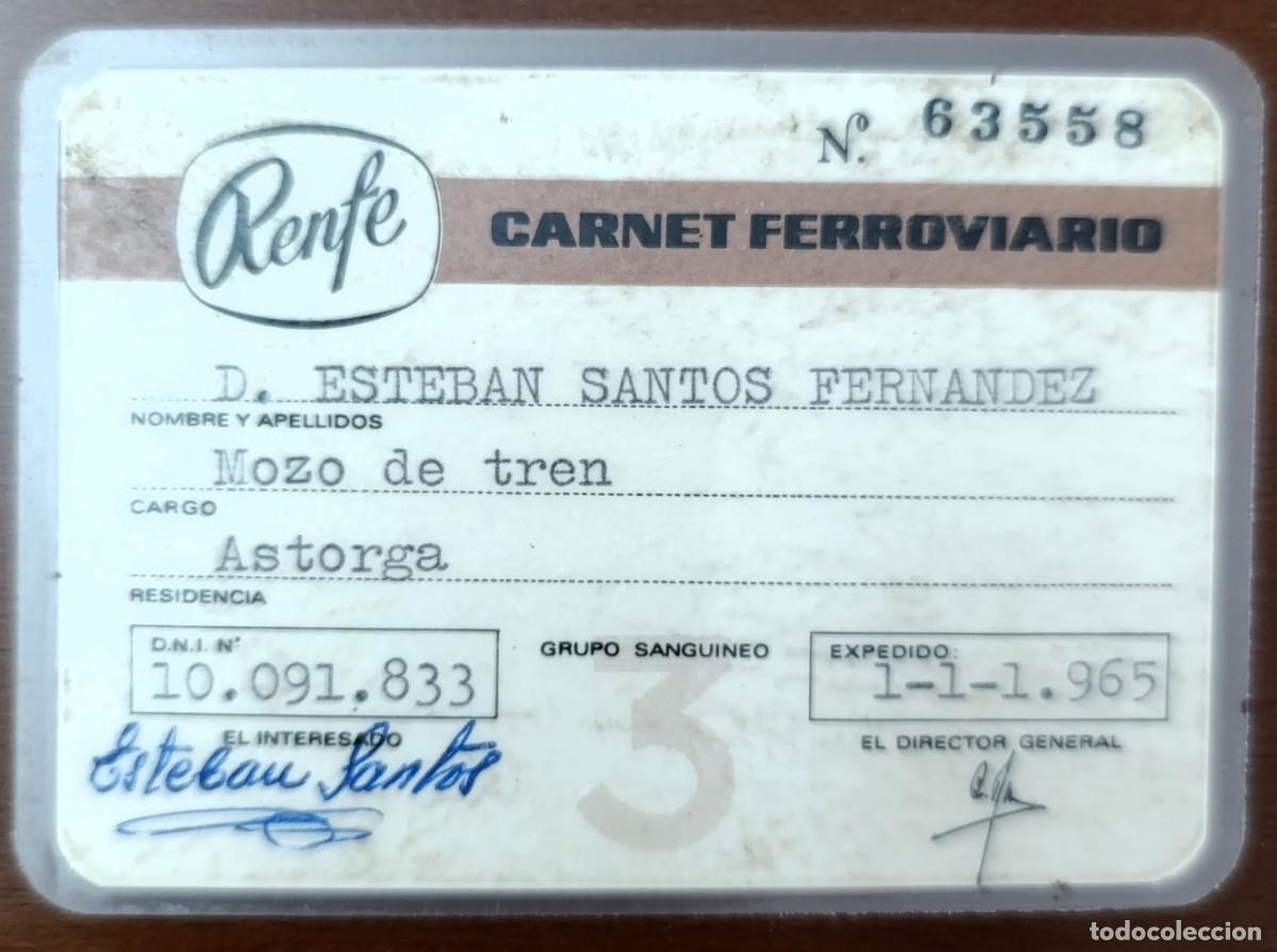 Documentos antiguos: RENFE. CARNET FERROVIARIO 1965 - Foto 1