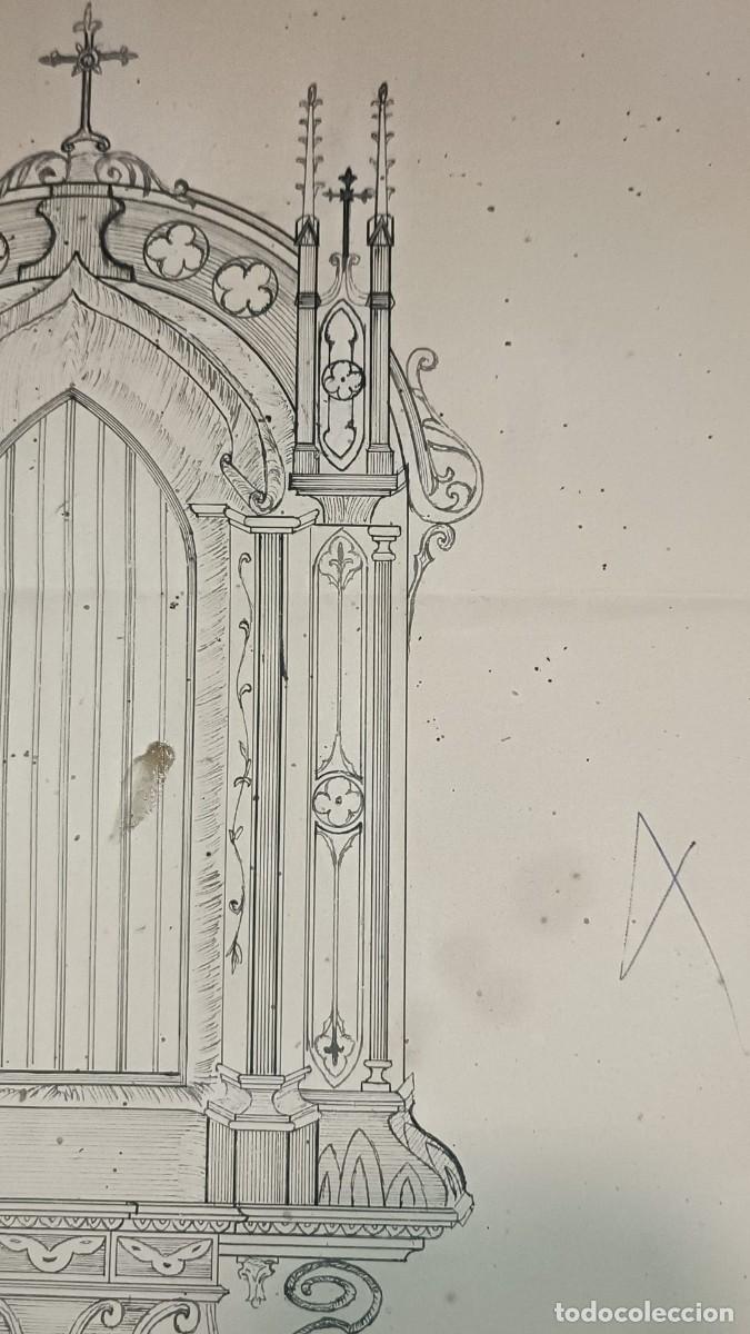 Documentos antiguos: Proyecto de Retablo Neog&oacute;tico (Siglo XIX) - Foto 3
