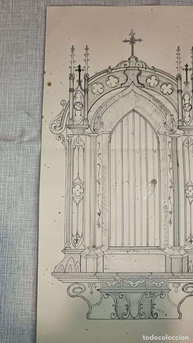 Documentos antiguos: Proyecto de Retablo Neog&oacute;tico (Siglo XIX) - Foto 5